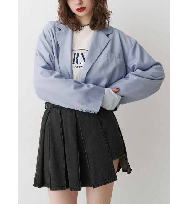 jouetie「ヘムレースショートジャケット【セットアップ対応】」|テーラードジャケット|