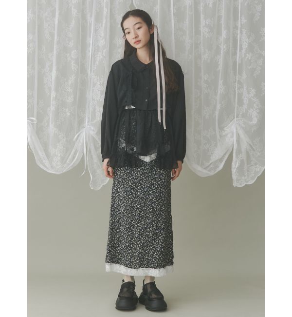 merry jenny「RIBBON mesh sabot」|スニーカー|