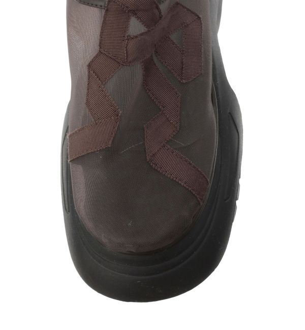 merry jenny「RIBBON mesh sabot」|スニーカー|