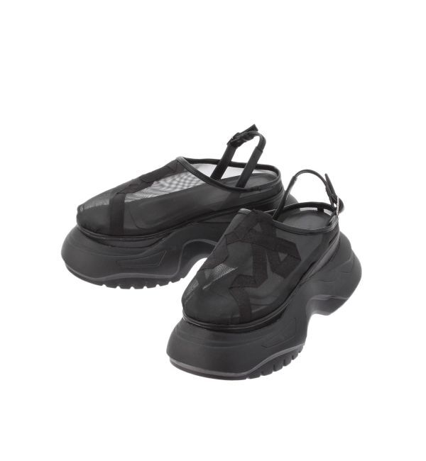 merry jenny「RIBBON mesh sabot」|スニーカー|