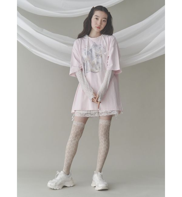 merry jenny「cat ribbon big tee」|Tシャツ・カットソー|