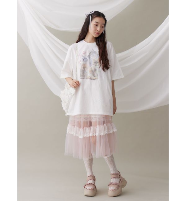 merry jenny「cat ribbon big tee」|Tシャツ・カットソー|