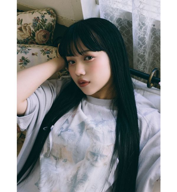 merry jenny「cat ribbon big tee」|Tシャツ・カットソー|