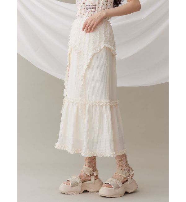 merry jenny「ガーターフリルスカート」|スカート|