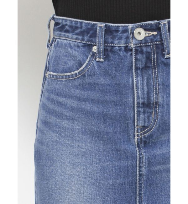 GYDA「HEM ダメージデザイン デニム ロングスカート」|スカート|