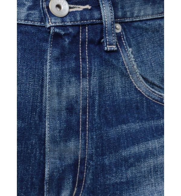 GYDA「ハイウエストダメージデニムショートパンツ」|デニム|