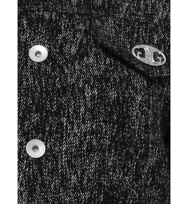 GYDA「Symmetry GYDAデニムライクジャカードショートジャケット【SETUP着用可】」|デニムジャケット|