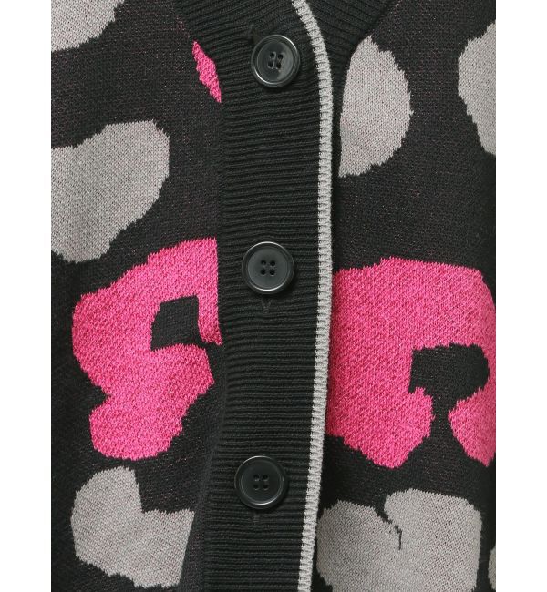 GYDA「ラメGレオパードハイゲージニットカーディガン」|カーディガン|