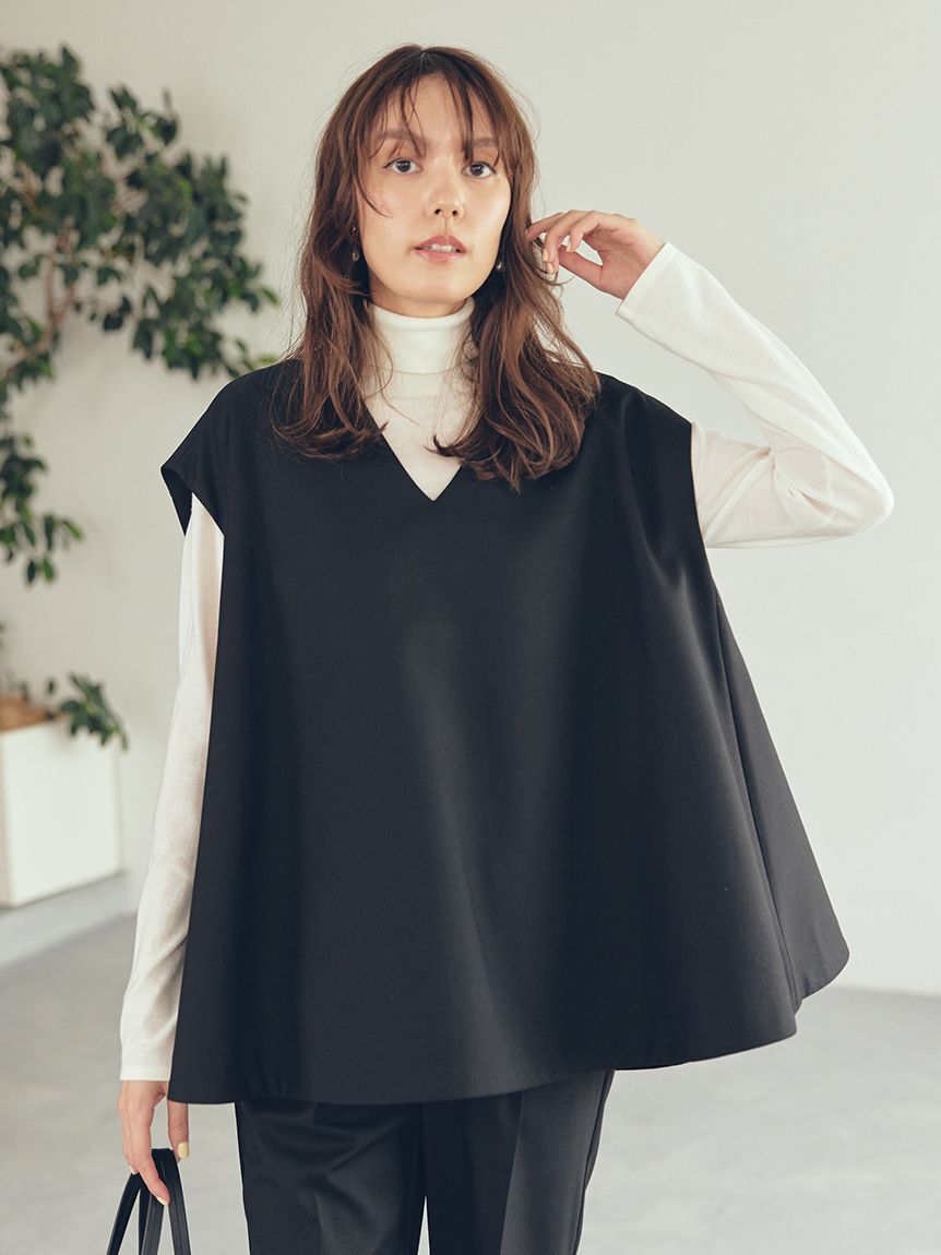 Mila Owen「【セットアイテム】フレアベストタートルニットパンツSET UP」|チノ|