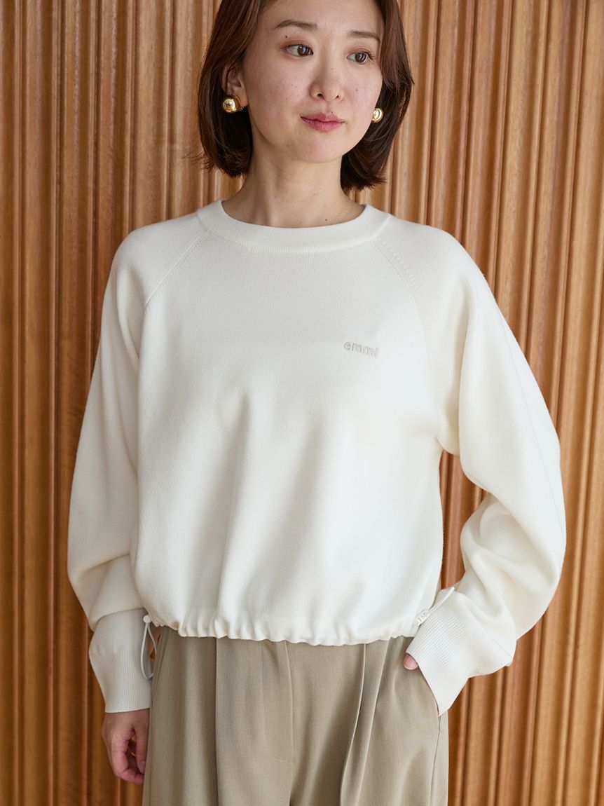 emmi atelier「エンブロイダリーemmiロゴスウェット」|スウェット・ジャージ|