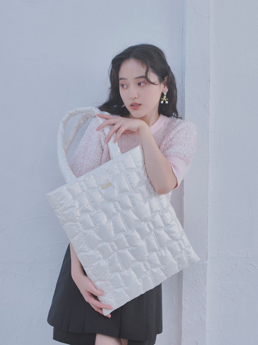 FURFUR「【WEB限定カラー】リボンキルティングトートバッグ」|トートバッグ|