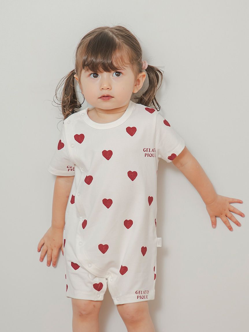GELATO PIQUE KIDS & BABY「【BABY】ハート柄ロンパース」|ロンパース|