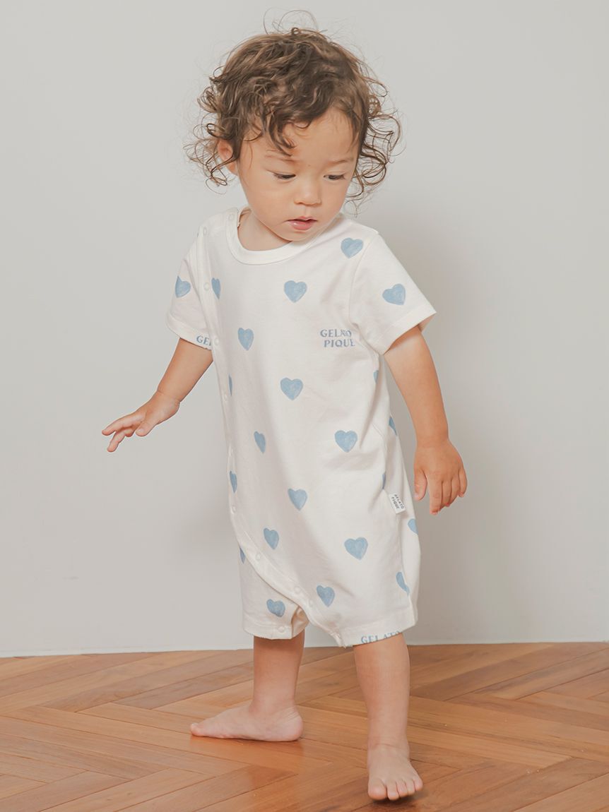 GELATO PIQUE KIDS & BABY「【BABY】ハート柄ロンパース」|ロンパース|