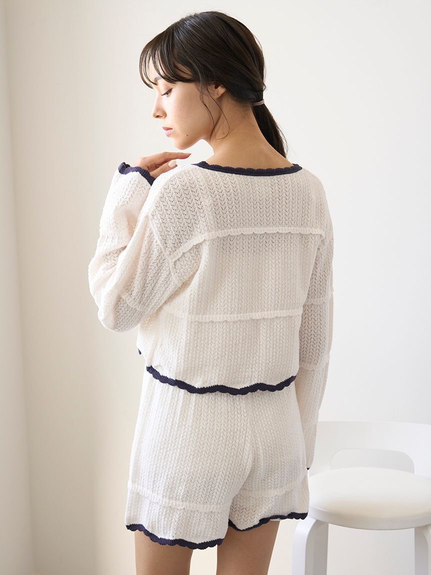 gelato pique「クロシェショートパンツ」|ルームウェア|