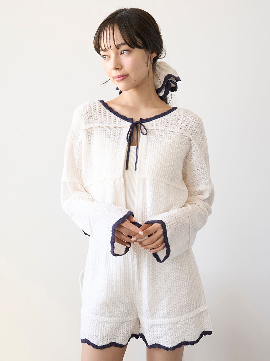 gelato pique「クロシェショートパンツ」|ルームウェア|