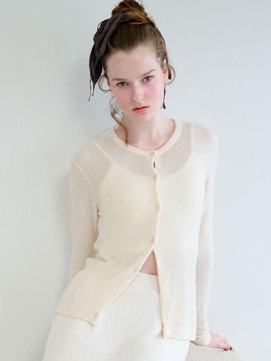 gelato pique「シアー カーディガン」|ルームウェア|IVR