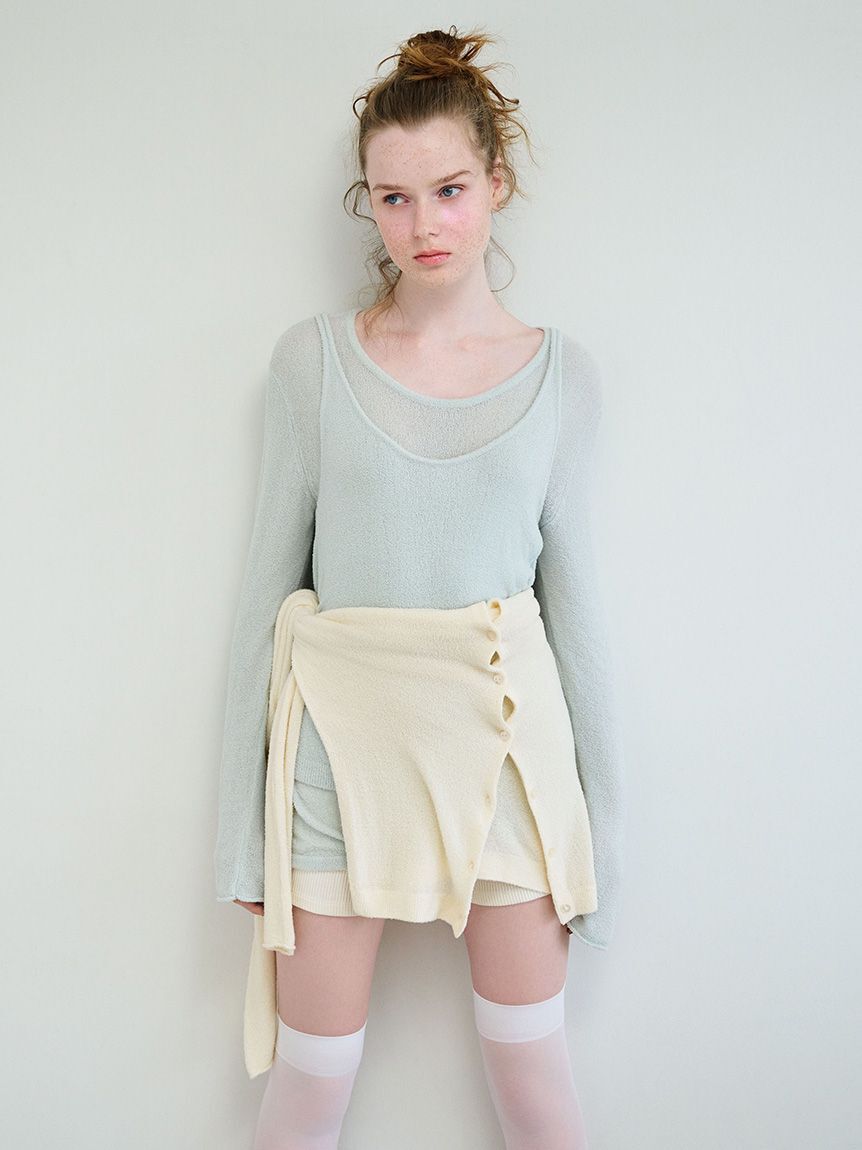 gelato pique「シアー カーディガン」|ルームウェア|