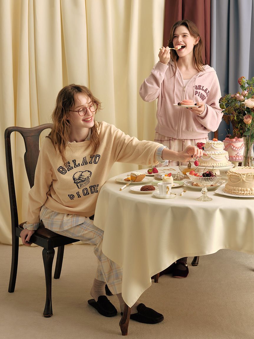 gelato pique「トラッドアイスクリームジャガードパーカー」|ルームウェア|