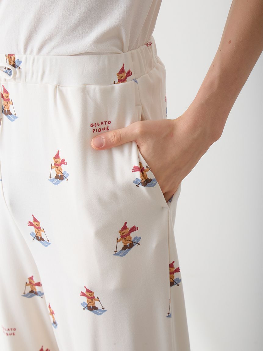 GELATO PIQUE HOMME「【HOLIDAY】【HOMME】スキーベア柄ロングパンツ」|ルームウェア|