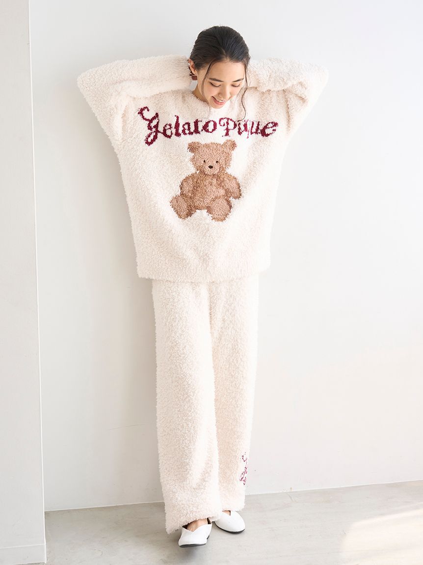 gelato pique「【ONLINE限定】【HOLIDAY】ジェラートスノーベアジャガードプルオーバー＆ロングパンツ」|ルームウェア|