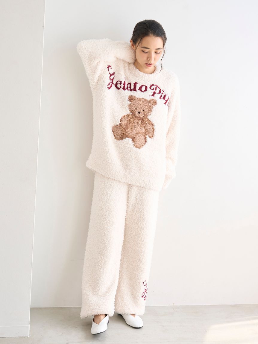 gelato pique「【ONLINE限定】【HOLIDAY】ジェラートスノーベアジャガードプルオーバー＆ロングパンツ」|ルームウェア|