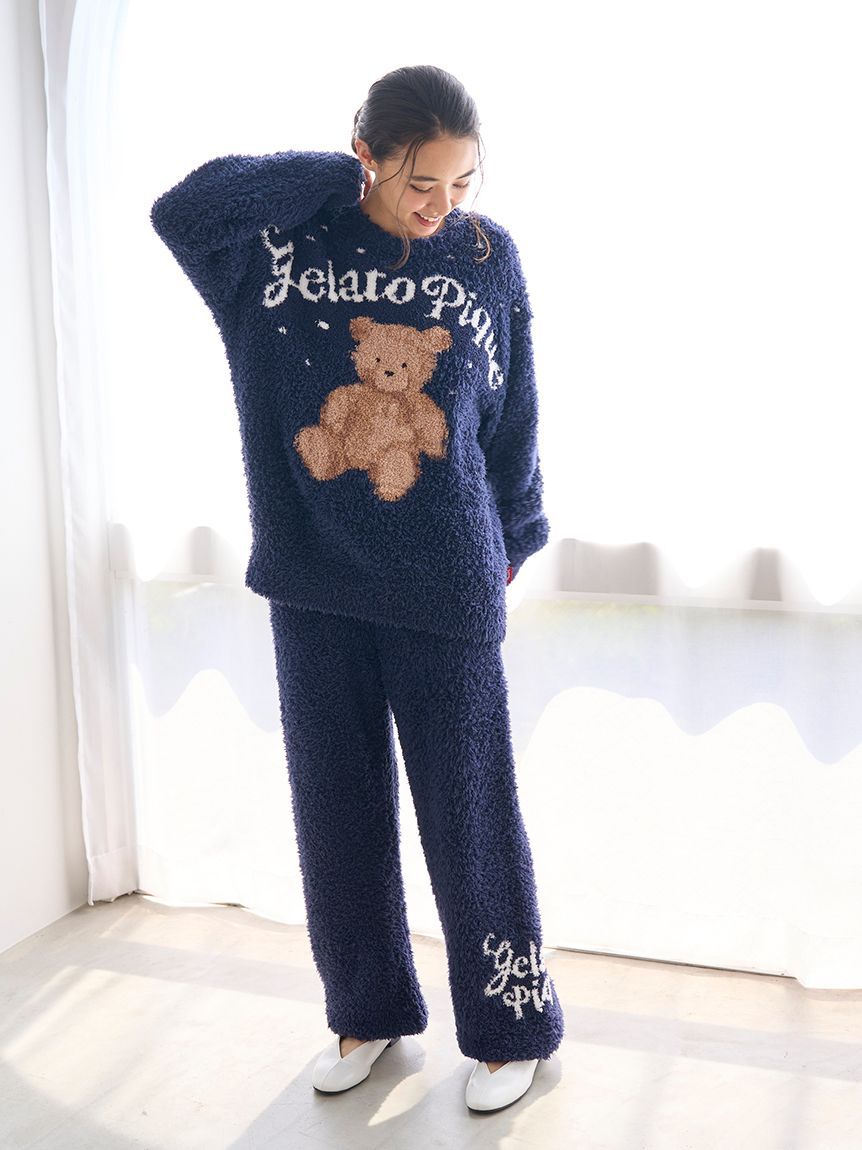 gelato pique「【ONLINE限定】【HOLIDAY】ジェラートスノーベアジャガードプルオーバー＆ロングパンツ」|ルームウェア|
