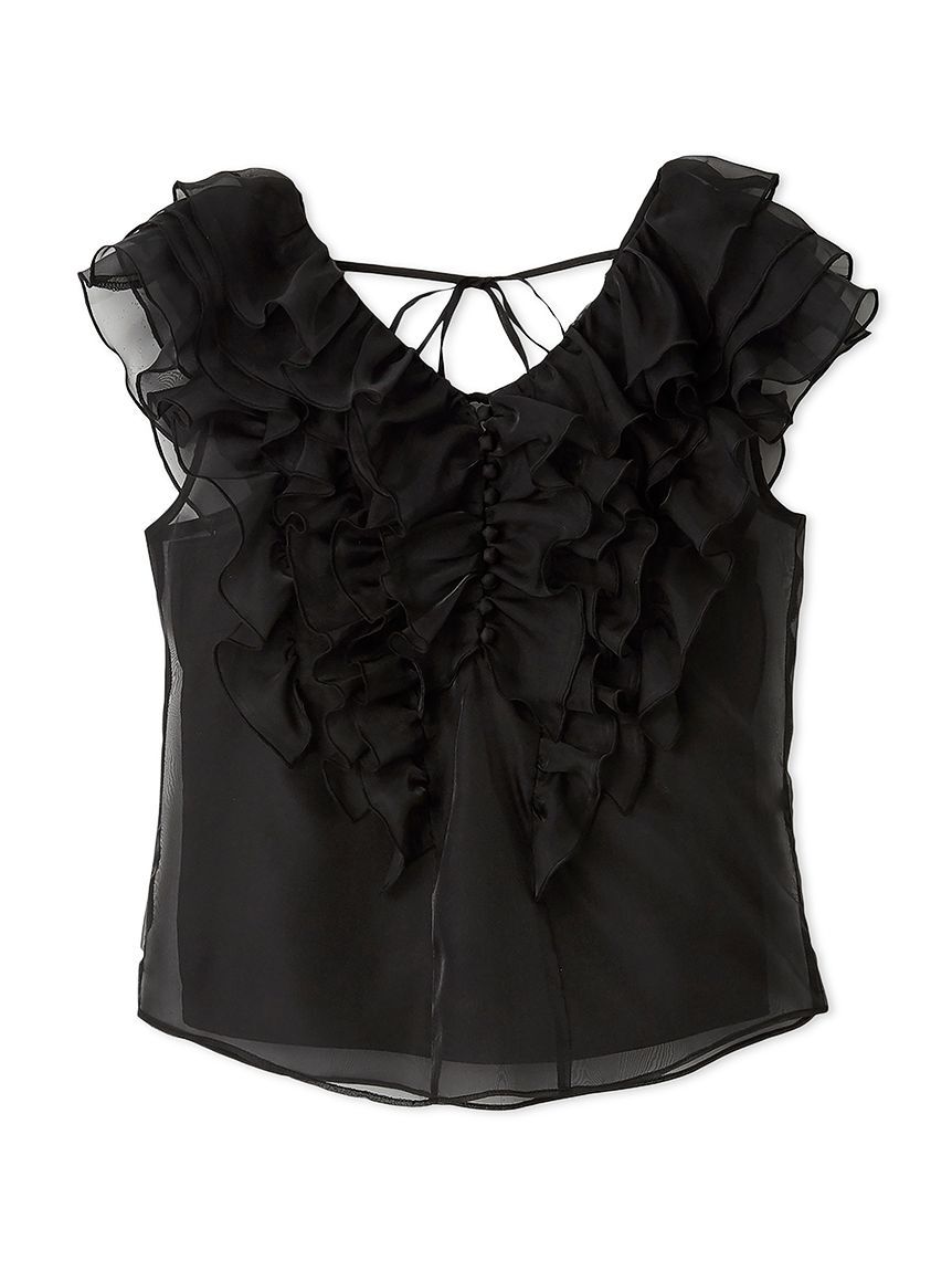 SNIDEL「ノースリフリルブラウス」|シャツ・ブラウス|