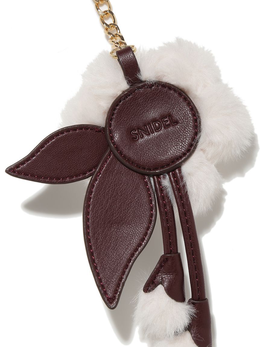 SNIDEL「フラワーファーチャーム」|キーケース|