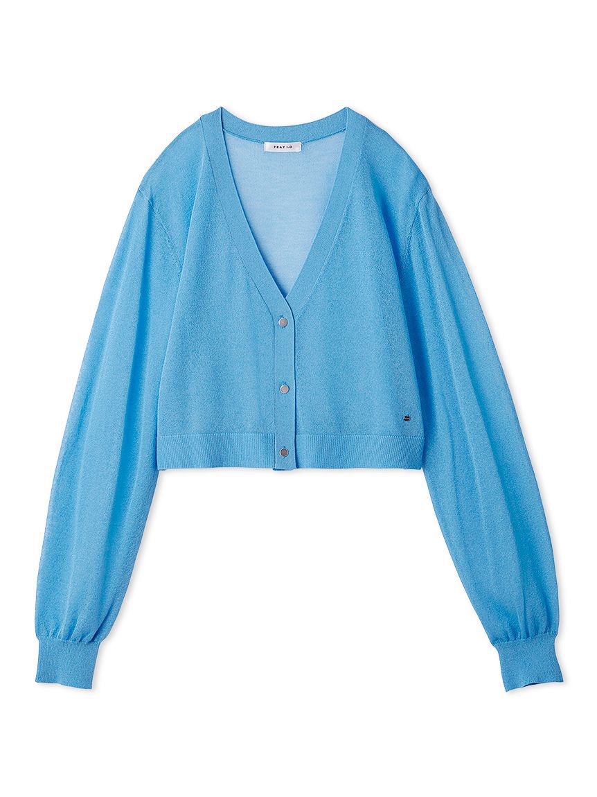FRAY I.D「シアーニットカーディガン」|カーディガン|BLU