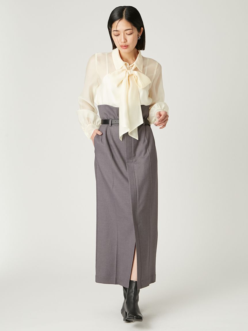 FRAY I.D「センタープレスタイトスカート」|スカート|