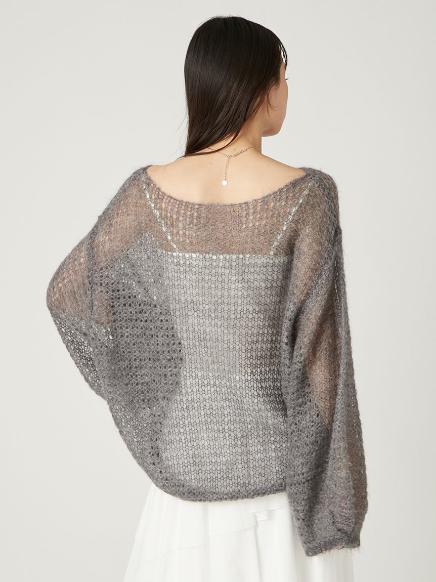 FRAY I.D「シアーモヘヤニットプルオーバー」|ニット・セーター|