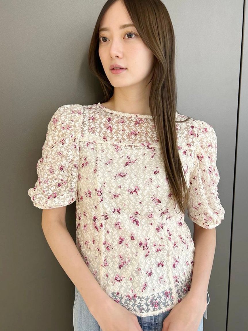 CELFORD「ピグメントフラワーブラウス」|シャツ・ブラウス|