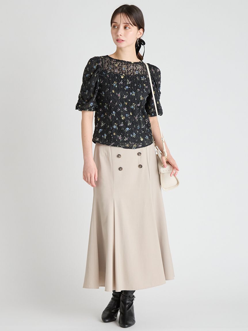 CELFORD「ピグメントフラワーブラウス」|シャツ・ブラウス|