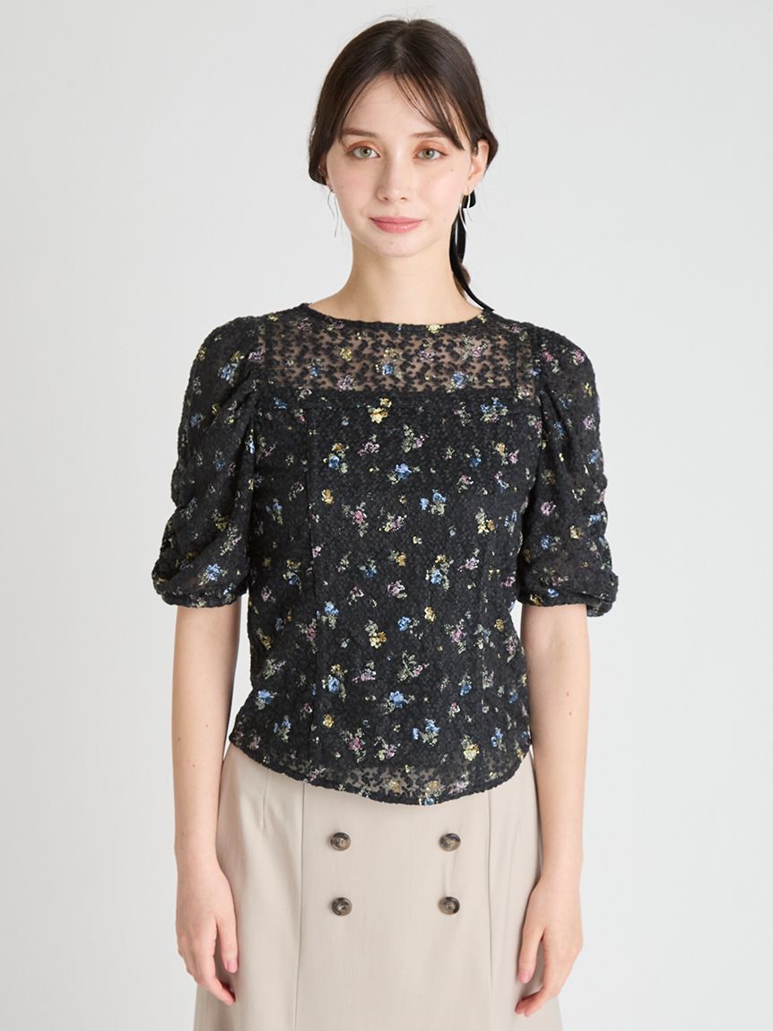 CELFORD「ピグメントフラワーブラウス」|シャツ・ブラウス|