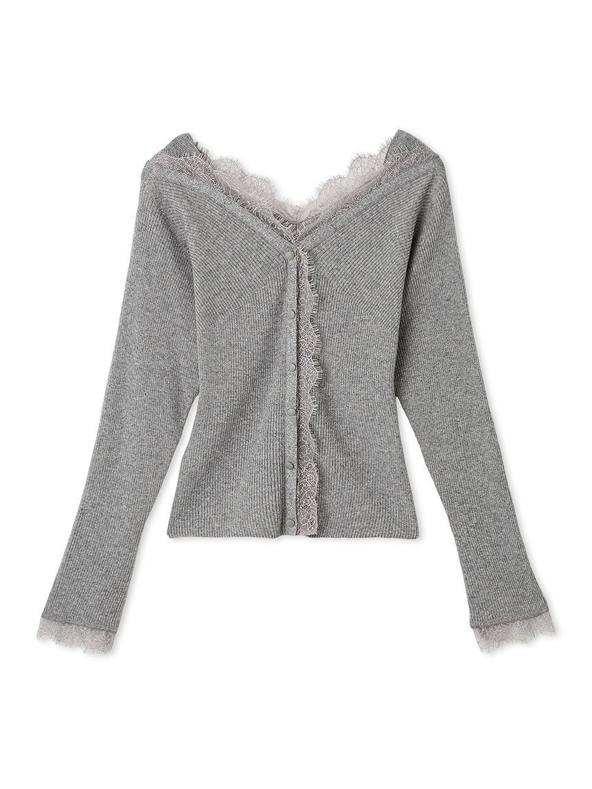 CELFORD「レーストリムニットプルオーバー」|ニット・セーター|