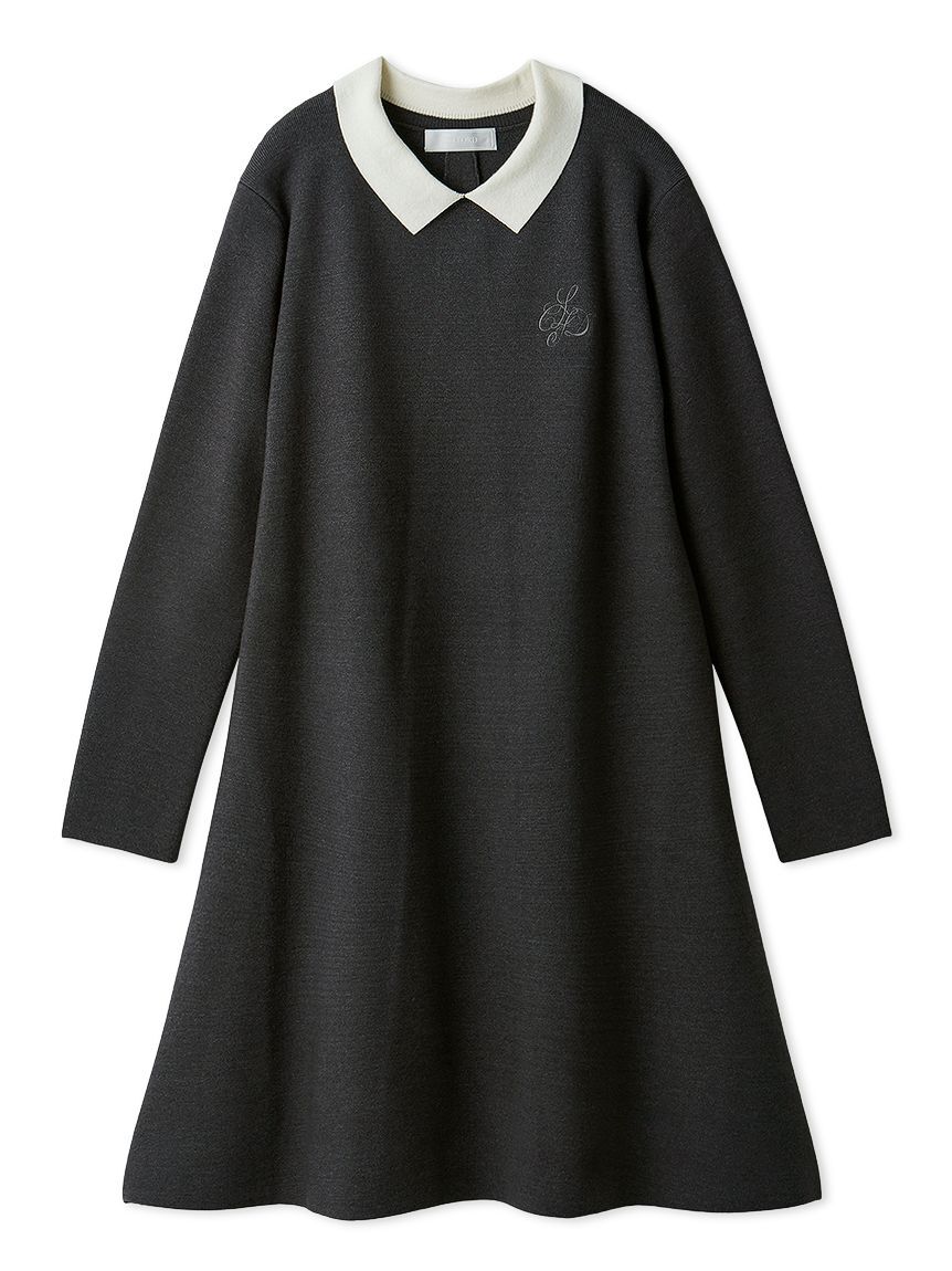 CELFORD「衿付きAラインニットワンピース」|ワンピース|GRY