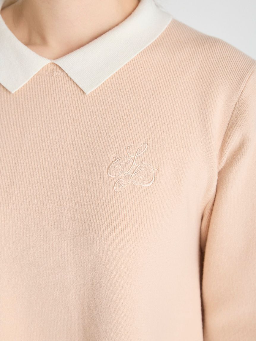 CELFORD「衿付きAラインニットワンピース」|ワンピース|