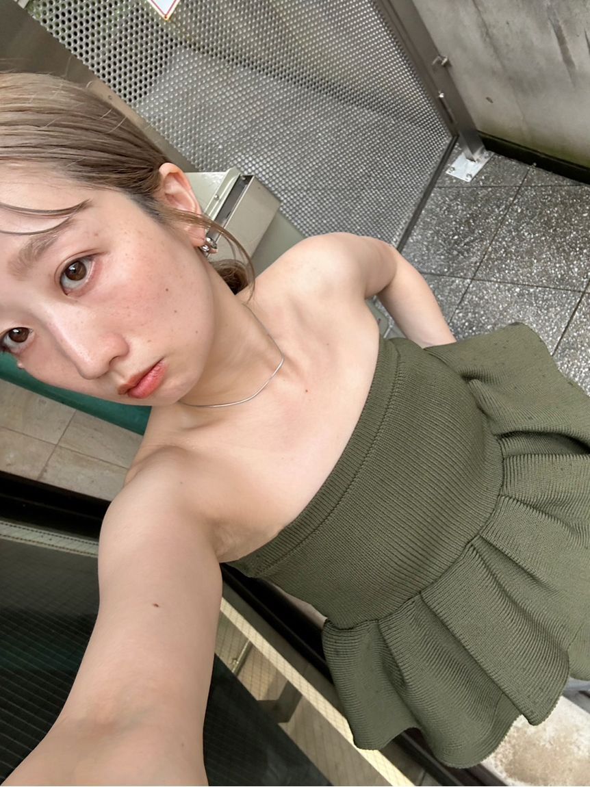 styling/「ラッフルニットベアトップ」|ベスト・ジレ|