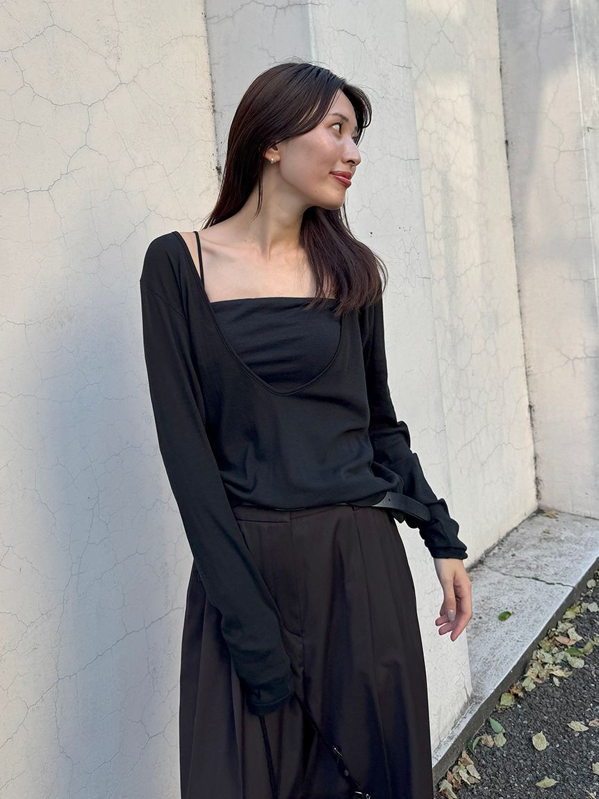 styling/「【MILLER&times;styling/】レイヤード2WAYトップ」|Tシャツ・カットソー|