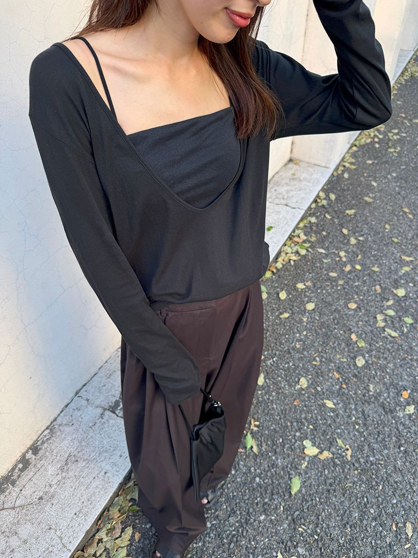 styling/「【MILLER&times;styling/】レイヤード2WAYトップ」|Tシャツ・カットソー|