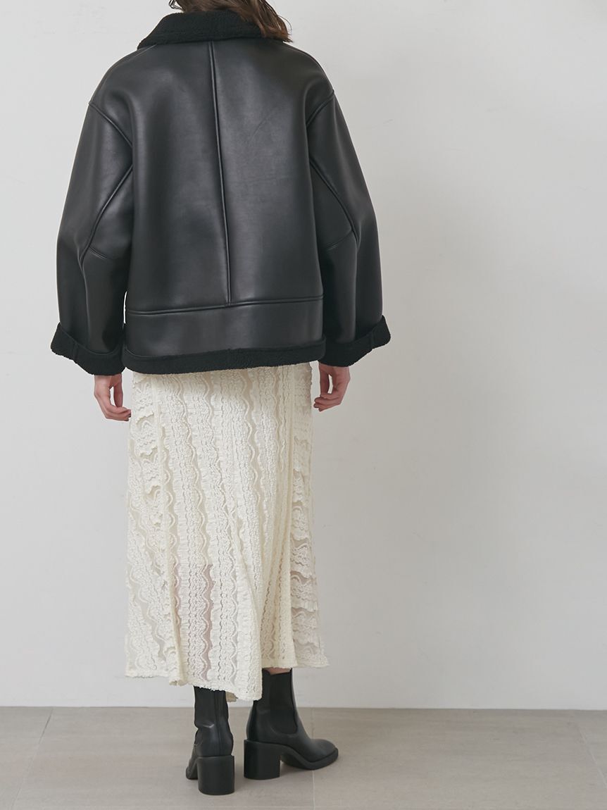 styling/「ラムレザーフライトジャケット」|ミリタリー・モッズコート|