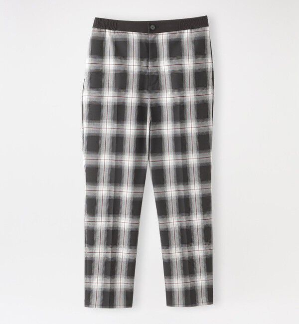  「オンブレチェック イージースラックス」|スラックス|ブラック