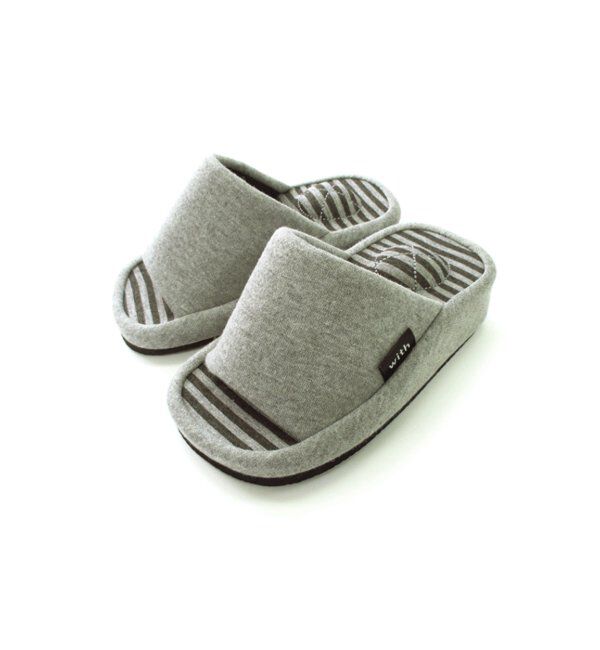 TOKYO DESIGN CHANNEL「with ﾀﾞｲｴｯﾄ」|ルームシューズ|グレイ