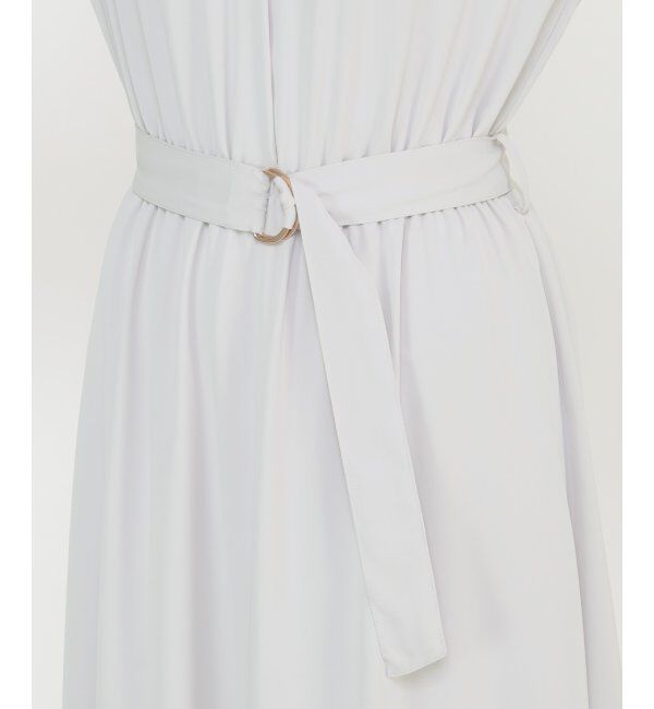 IKKA LOUNGE「ウエストベルトフレアワンピース」|ドレス|