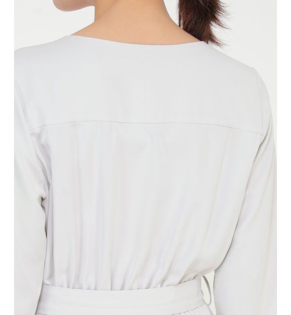 IKKA LOUNGE「ウエストベルトフレアワンピース」|ドレス|