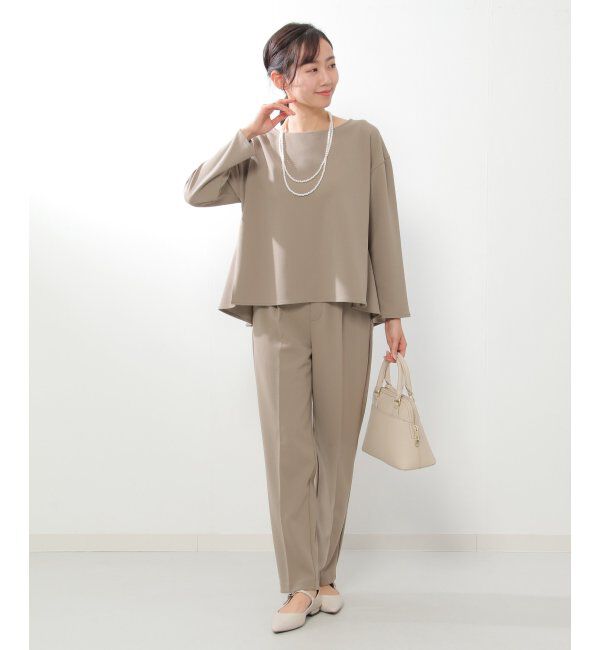 IKKA LOUNGE「ストレッチ長袖セットアップ」|ワンピース|