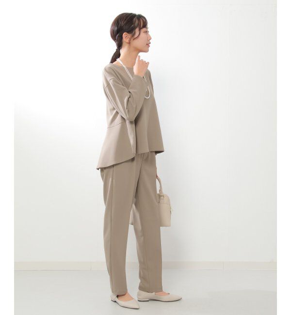 IKKA LOUNGE「ストレッチ長袖セットアップ」|ワンピース|