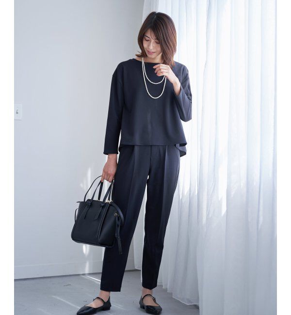 IKKA LOUNGE「ストレッチ長袖セットアップ」|ワンピース|