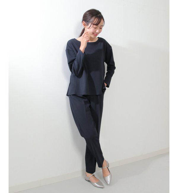 IKKA LOUNGE「ストレッチ長袖セットアップ」|ワンピース|