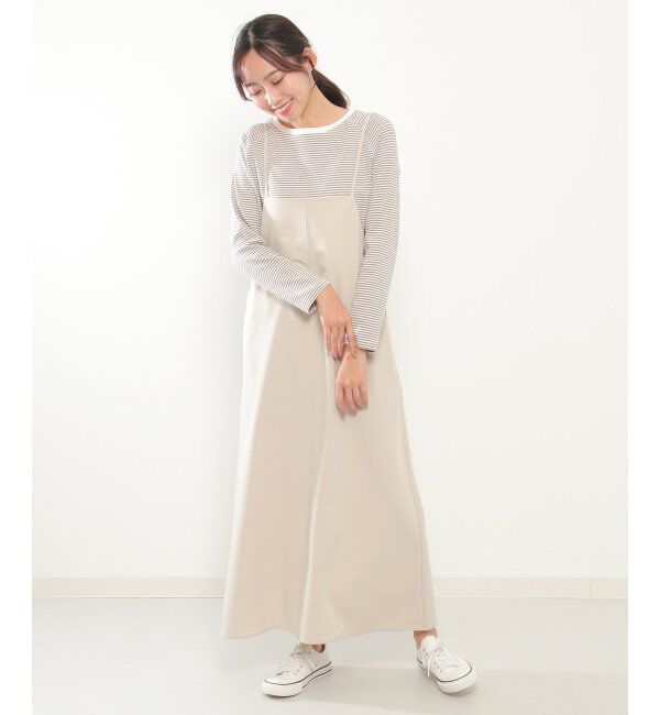 ikka「【2点セット】キャミワンピアンサンブル」|ワンピース|